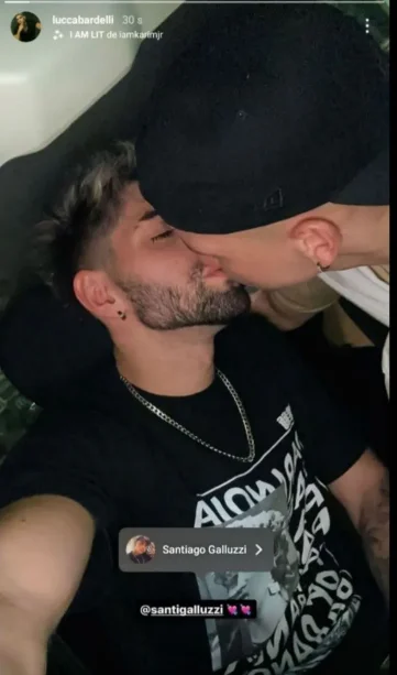 La historia que compartió Lucca Bardelli en Instagram.
